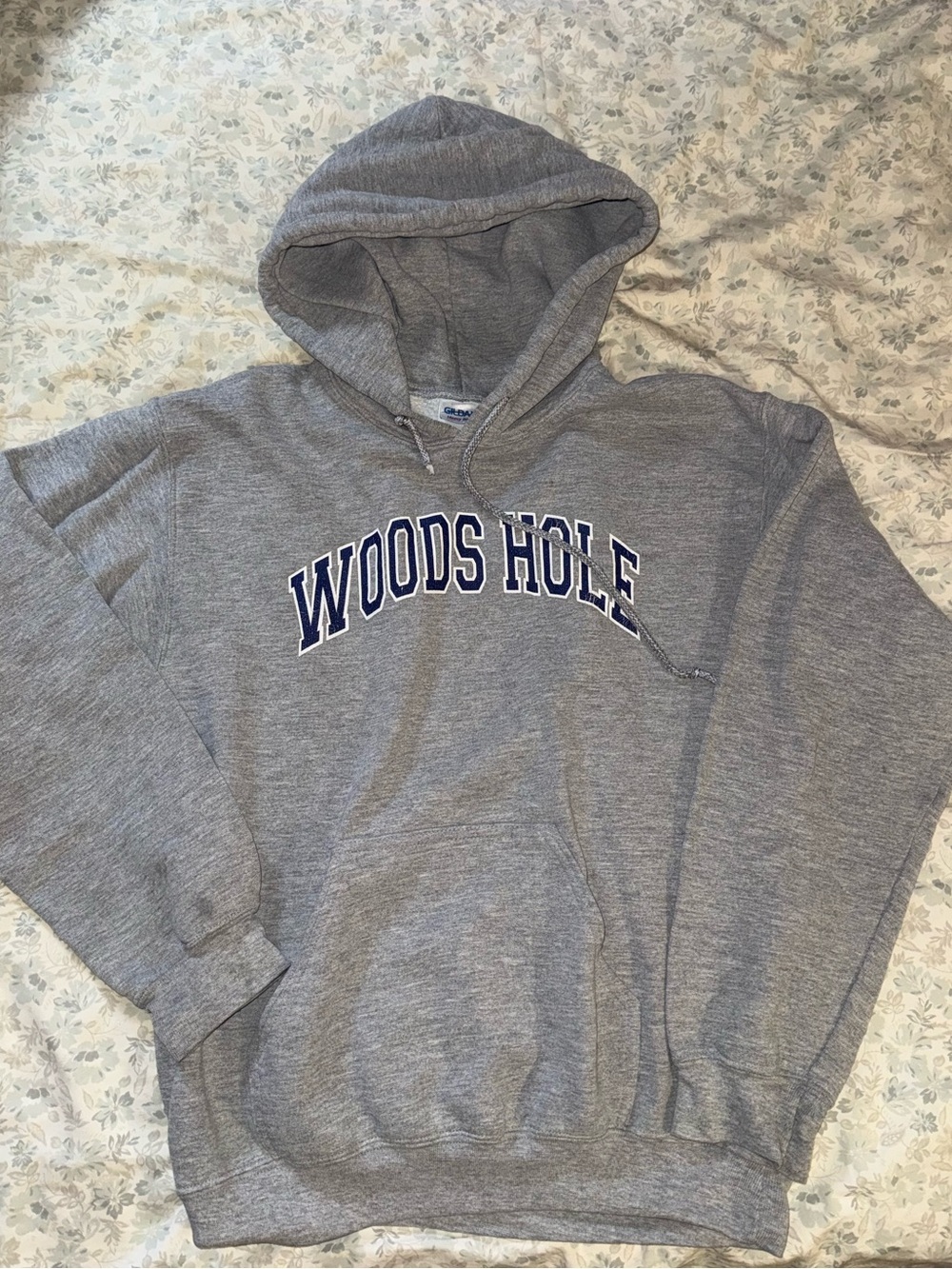 Gildan Gray 'Woods Hole' Hooded Sweatshirt
